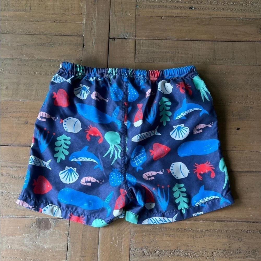 Baby Boden sea creature swim trunks